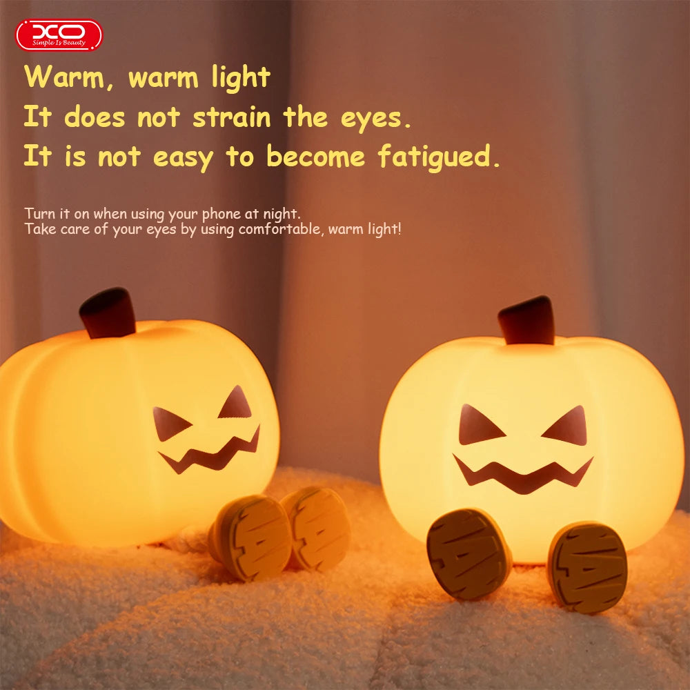 Pumpkin Night Light Lamp Halloween Decorations