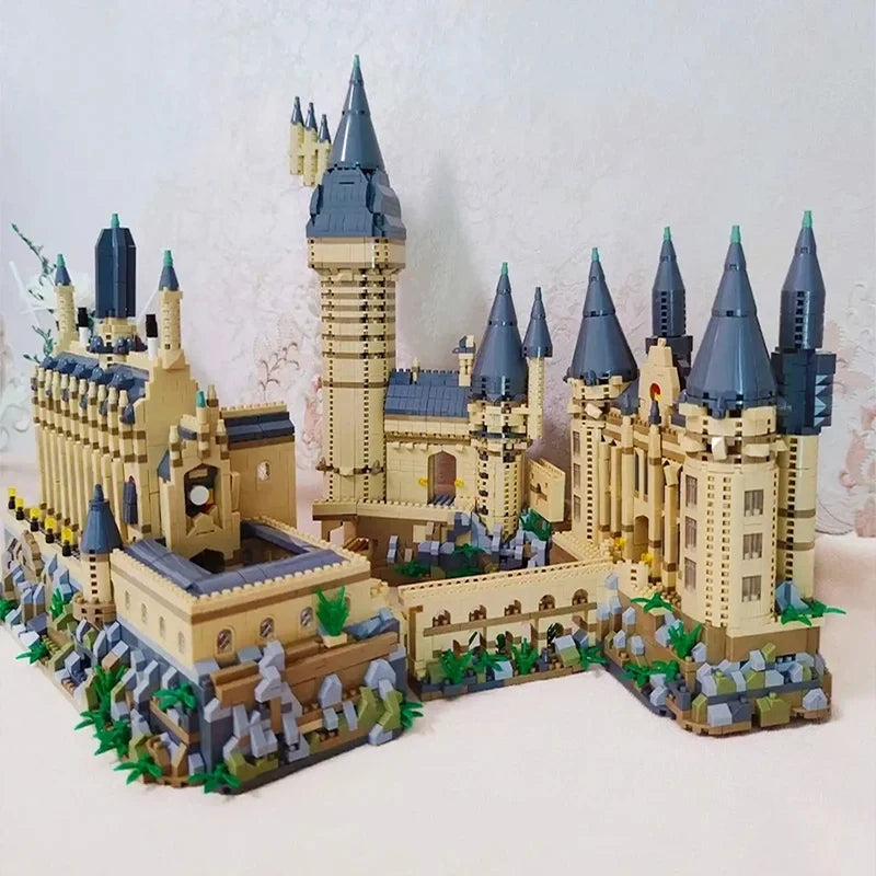 Bricks City Creative Medieval Magic Castle Series School Architecture Palace Model Building Blocks