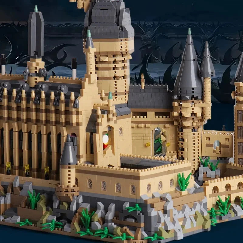 Bricks City Creative Medieval Magic Castle Series School Architecture Palace Model Building Blocks
