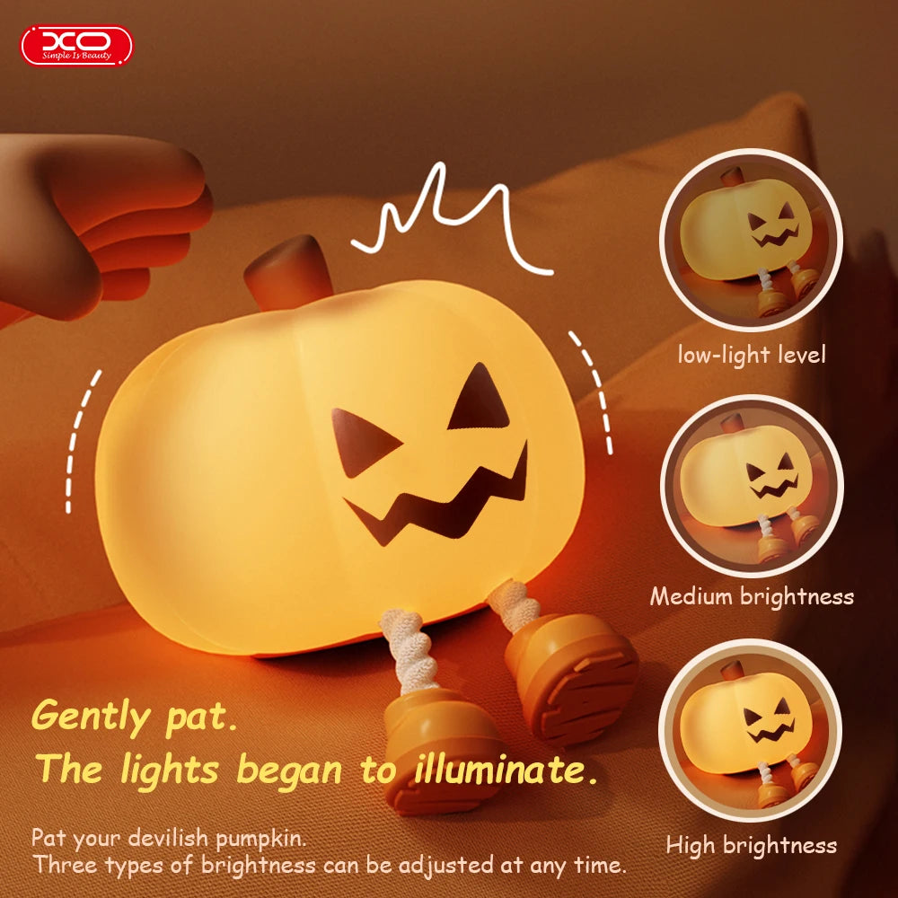 Pumpkin Night Light Lamp Halloween Decorations