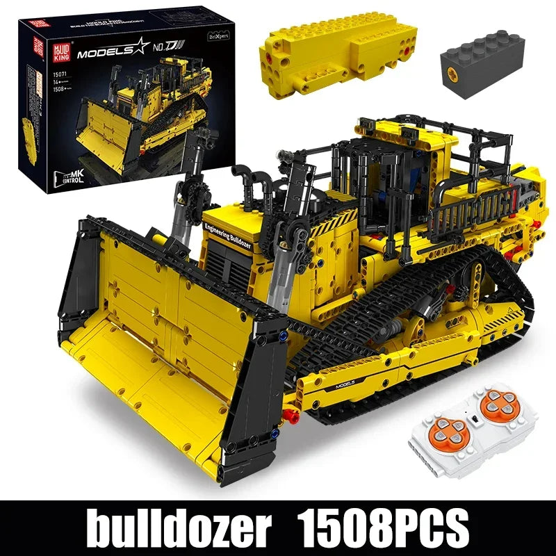 Technical Truck Building Block Remote Control D11 Bulldozer Model Assembly Brick Toys