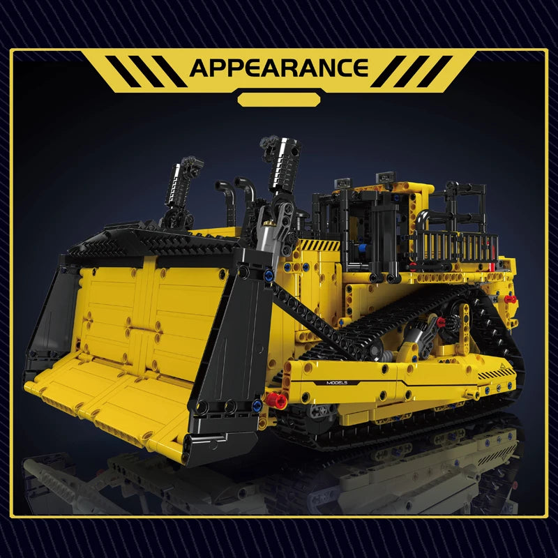 Technical Truck Building Block Remote Control D11 Bulldozer Model Assembly Brick Toys