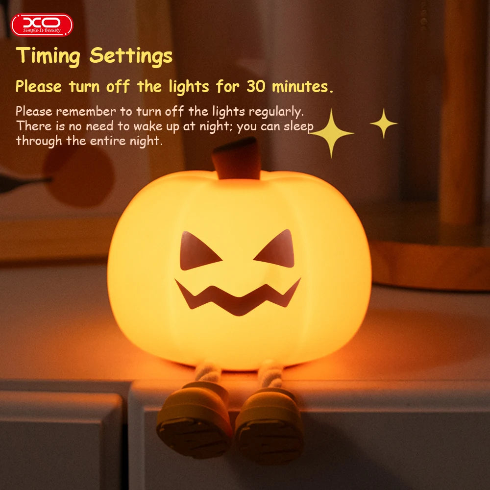 Pumpkin Night Light Lamp Halloween Decorations