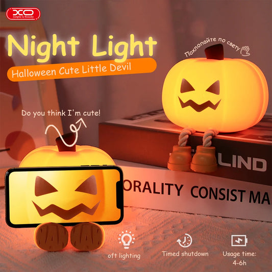 Pumpkin Night Light Lamp Halloween Decorations